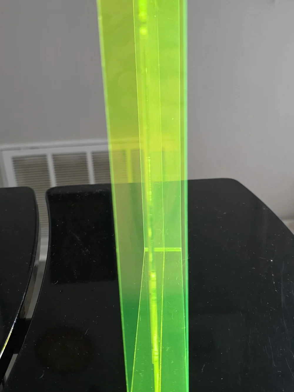 Neon Green Clear Acrylic Phone Display Stand - Universal